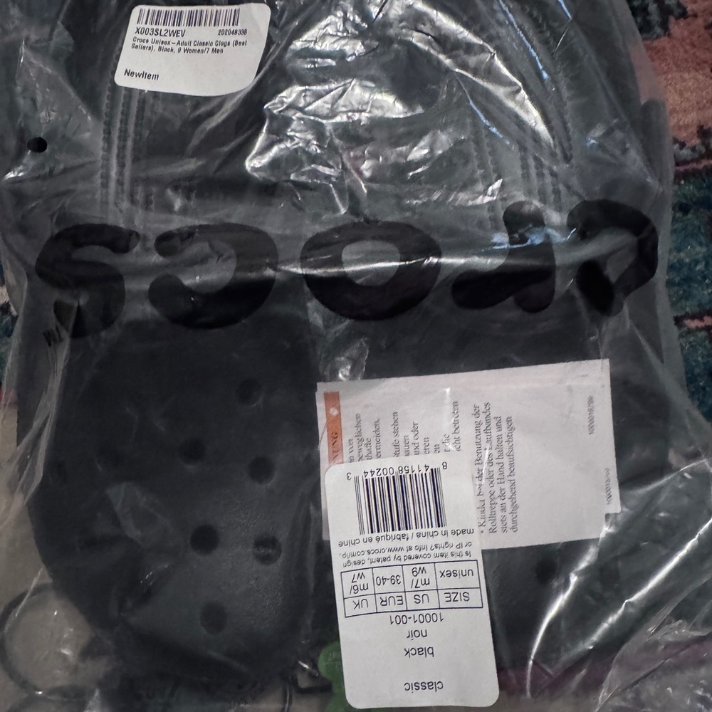 CROCS Black unisex Sandals/slides new